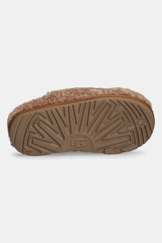 Παιδικές μάλλινες παντόφλες UGG TASMAN MAXI CURLY 1158256K καφέ
