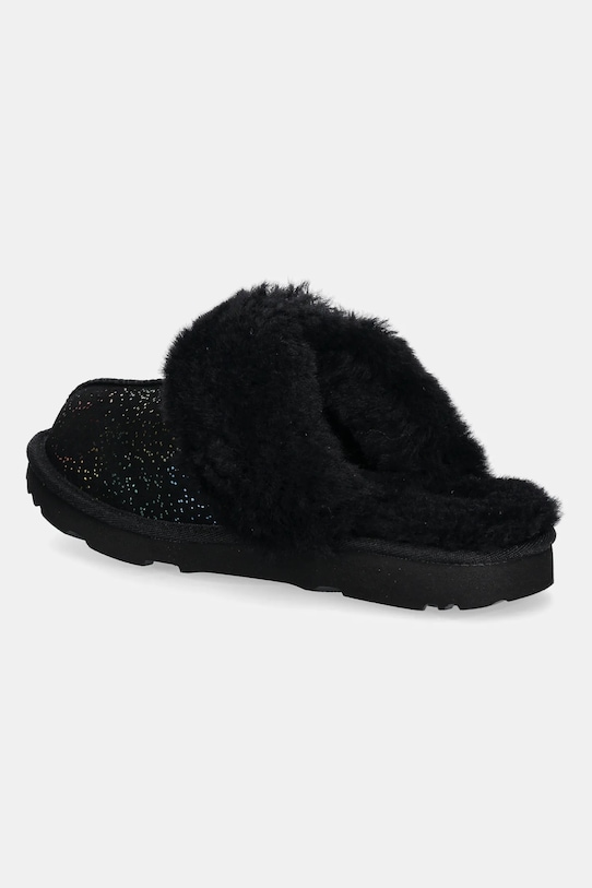 Κοριτσίστικα Παιδικές παντόφλες σουέτ UGG COZY II SHIMMER SKY 1157672K μαύρο