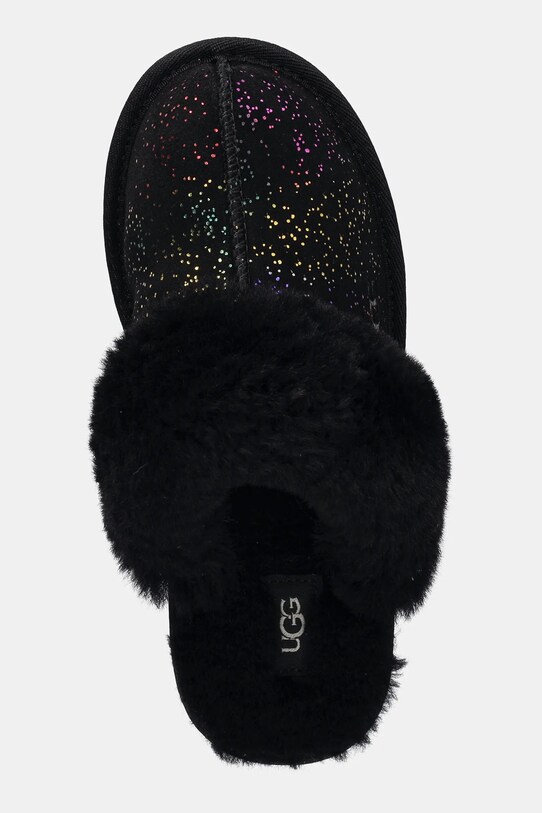 UGG papuci din piele intoarsa pentru copii COZY II SHIMMER SKY negru 1157672K