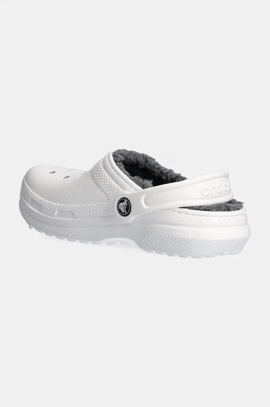 Хлопчик Дитячі шльопанці Crocs CLASSIC LINED CLOG 207010.CLASSIC.LINED.CL білий