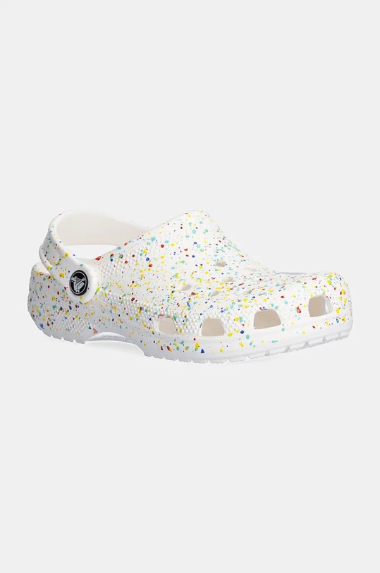 Crocs klapki dziecięce CLASSIC PAINT SPLATTER CLOG biały 210349.CLASSIC.PAINT.SP