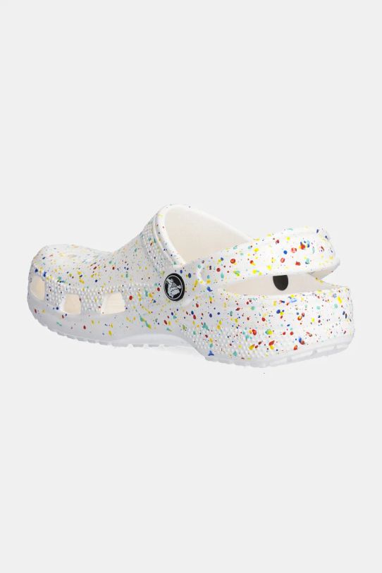 Мальчик Детские шлепанцы Crocs CLASSIC PAINT SPLATTER CLOG 210349.CLASSIC.PAINT.SP белый