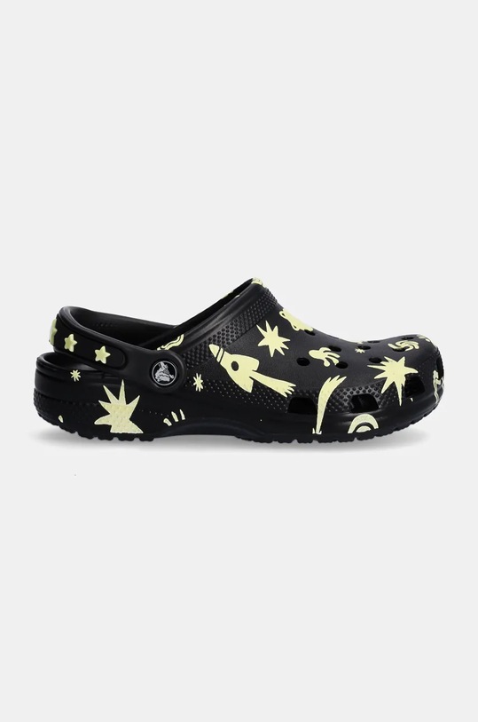 Dětské pantofle Crocs CLASSIC GLOW SPACE CLOG 210355.CLASSIC.GLOW.SPA černá AW24