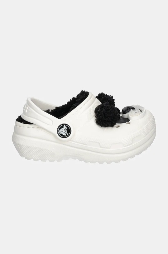 Crocs klapki dziecięce CLASSIC LINED IAM PANDA BEAR CLOG 210395.CLASSIC.LINED.IA biały AW24