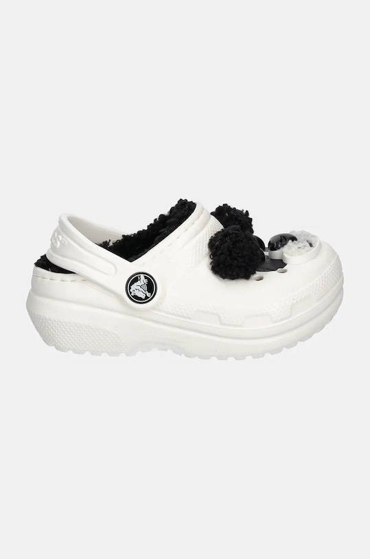 Crocs klapki dziecięce CLASSIC LINED IAM PANDA BEAR CLOG 210395.CLASSIC.LINED.IA biały AW24
