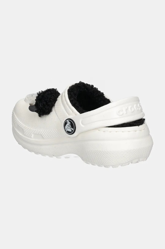 Chłopiec Crocs klapki dziecięce CLASSIC LINED IAM PANDA BEAR CLOG 210395.CLASSIC.LINED.IA biały