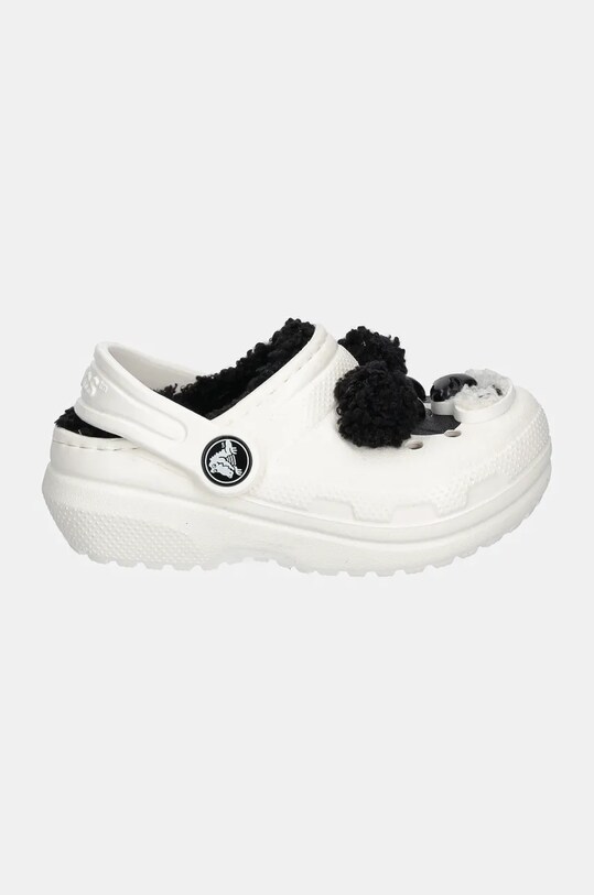 Дитячі шльопанці Crocs CLASSIC LINED IAM PANDA BEAR CLOG 210395.CLASSIC.LINED.IA бежевий AW24