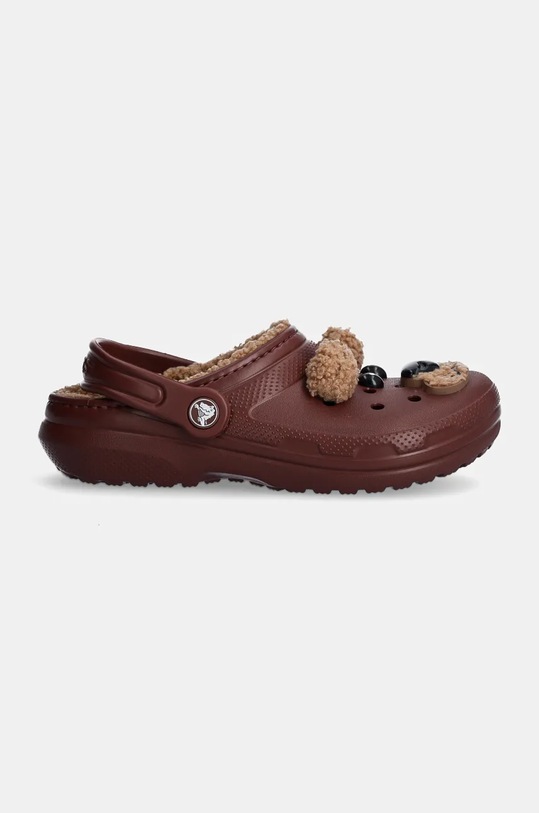 Dětské pantofle Crocs CLASSIC LINED IAM BROWN BEAR CLOG 210399.CLASSIC.LINED.IA hnědá AW24