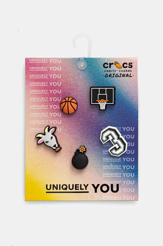 Детски значки за обувки Crocs Basketball Star 5 Pack (5 броя) черен 10009750.Basketball.Sta