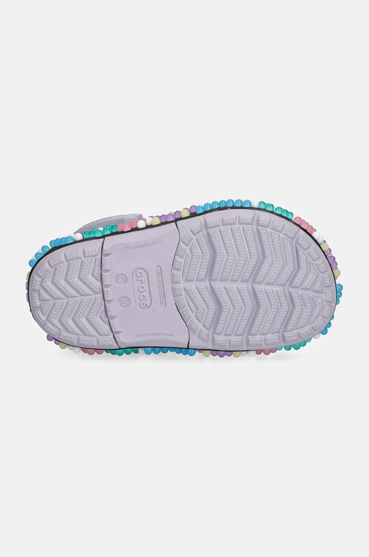 Crocs klapki dziecięce CROCBAND COLORFUL LIGHTS CLOG 210467.CROCBAND.COLORFU fioletowy