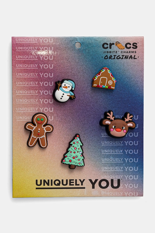 Значки для взуття Crocs Cutie Christmas 5 Pack 5-pack коричневий 10014336.Cutie.Christma