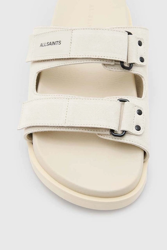 AllSaints papuci din piele Vex bej M002FA