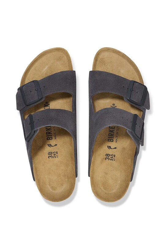 Semišové pantofle Birkenstock Arizona 1028603 šedá