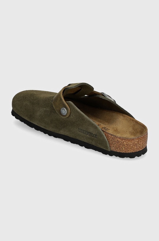 Boty Semišové pantofle Birkenstock Boston 1028067 zelená