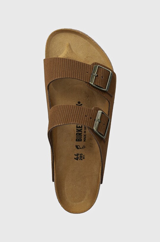 Замшевые шлепанцы Birkenstock Arizona коричневый 1028280