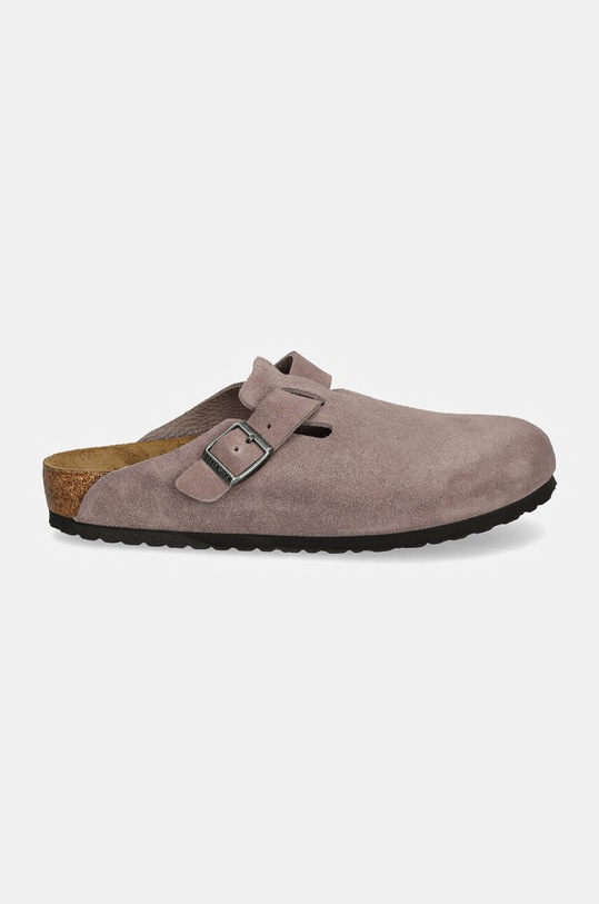Birkenstock klapki zamszowe Boston 1028363 fioletowy AW24