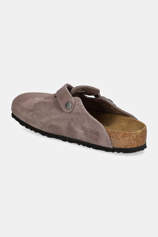 Obuwie Birkenstock klapki zamszowe Boston 1028363 fioletowy