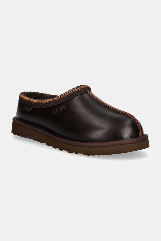 UGG papuci din piele Tasman Lthr Regen loungewear maro 1163890.IWD