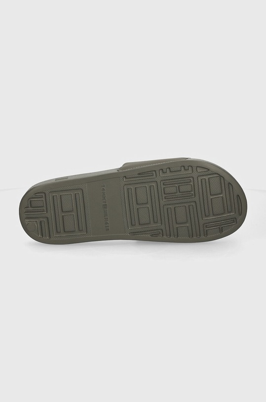 Šľapky Tommy Hilfiger FLAG HILFIGER POOL SLIDE FM0FM05232 zelená