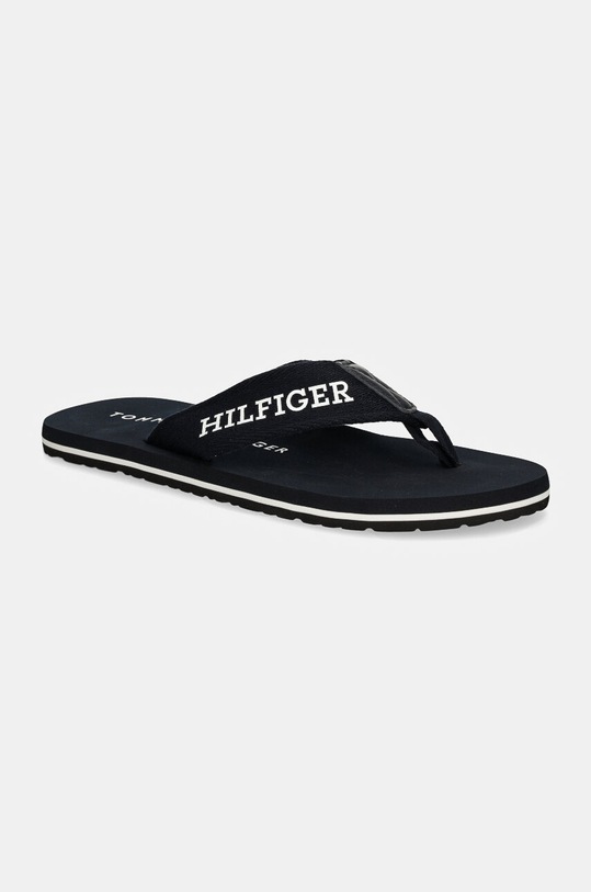 Tommy Hilfiger slapi HILFIGER MONOTYPE BEACH SANDAL bleumarin FM0FM05237