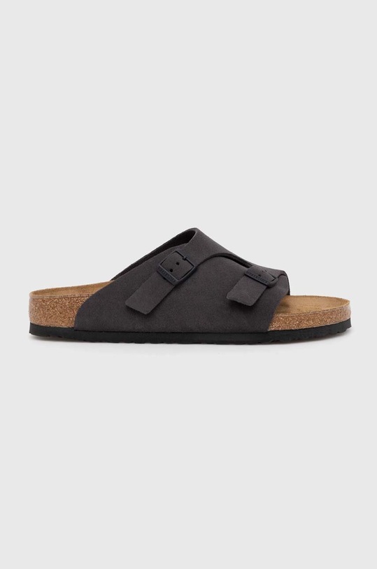 Semišové pantofle Birkenstock Zürich 1028586 šedá AW24