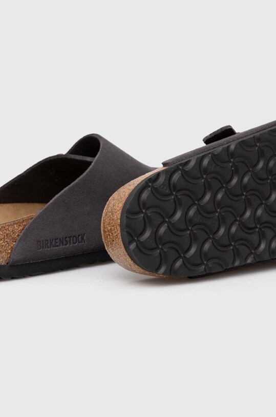 Замшевые шлепанцы Birkenstock Zürich 1028586 серый