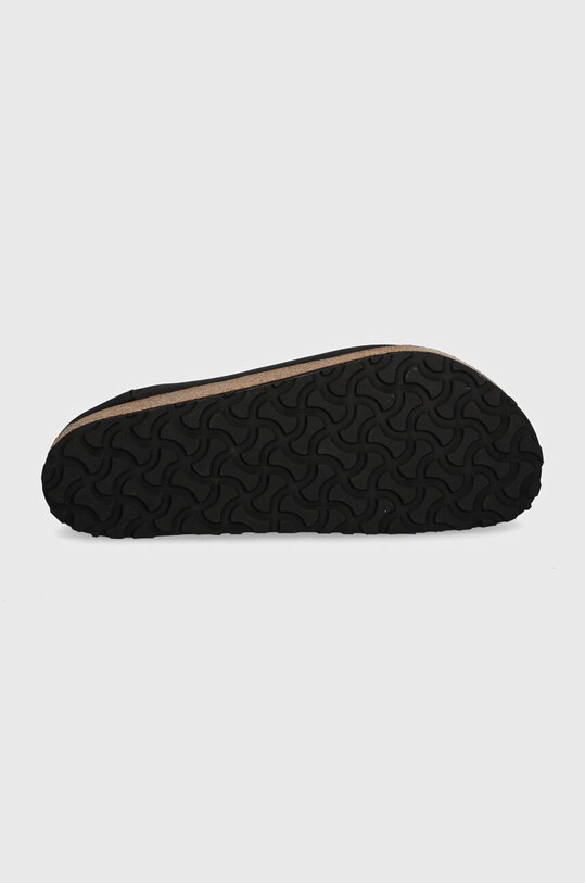 Birkenstock slapi de piele Naples 1025040 negru