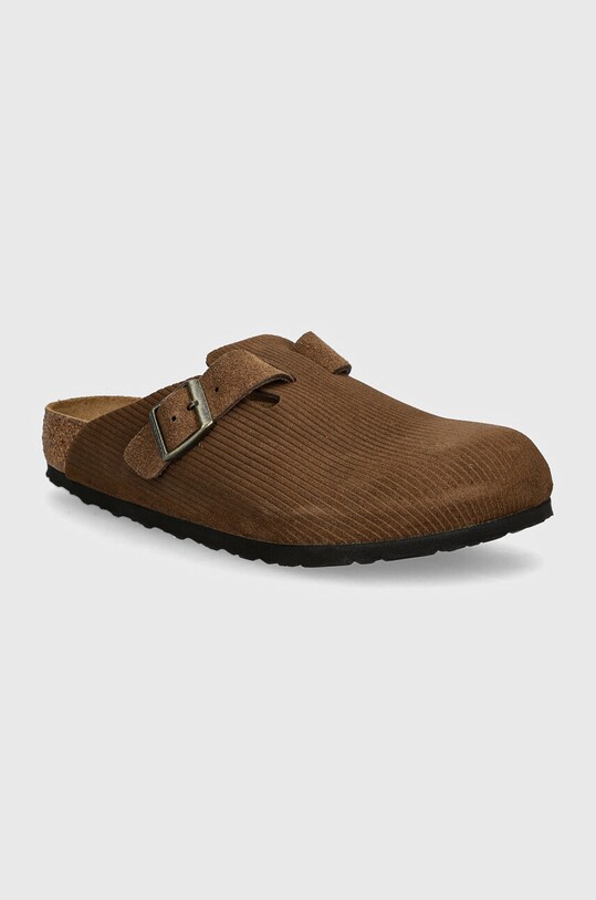 Semišové pantofle Birkenstock Boston