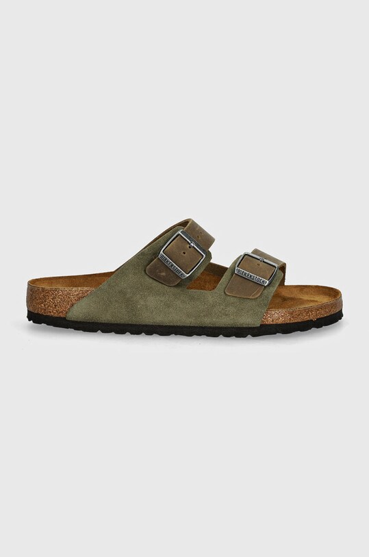 Birkenstock suede sliders Arizona 1028151 green AW24