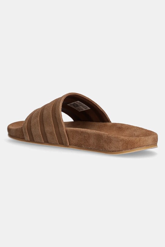 Obuv Semišové šľapky adidas Originals Adilette Suede IG9298 hnedá