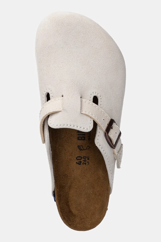 Semišové šľapky Birkenstock Boston béžová 1028790