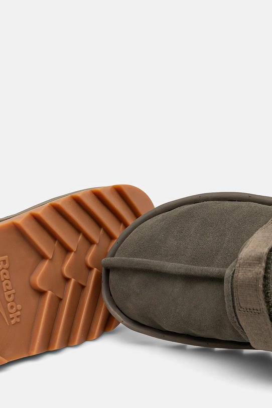 Reebok klapki zamszowe Beatnik zielony 100210317