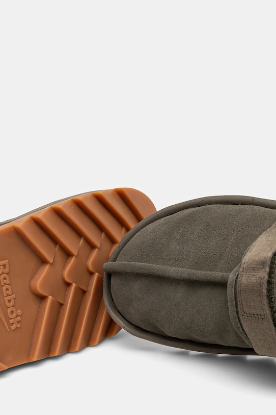 Reebok klapki zamszowe Beatnik zielony 100210317