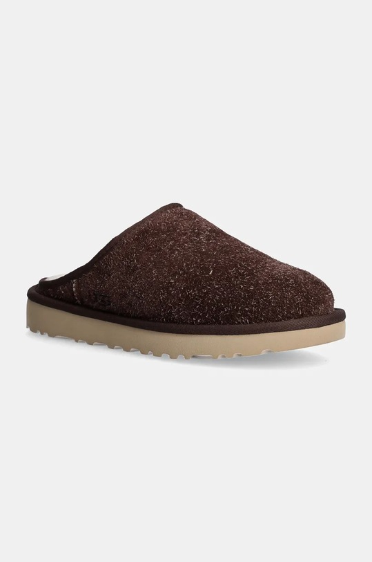Kućne papuče od brušene kože UGG Classic Slip-On Shaggy Suede smeđa 1153104.BCDR