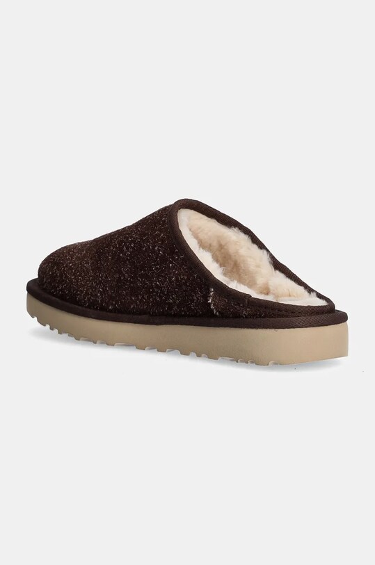 Obuwie UGG kapcie zamszowe Classic Slip-On Shaggy Suede 1153104.BCDR brązowy