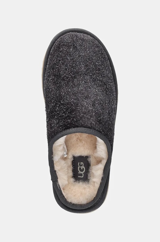 Замшевые тапочки UGG Classic Slip-On Shaggy Suede серый 1153104.DGRY