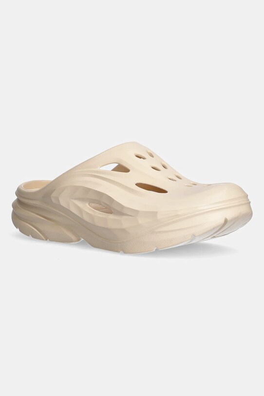 Hoka klapki Ora Recovery syntetyczny beżowy 1147951