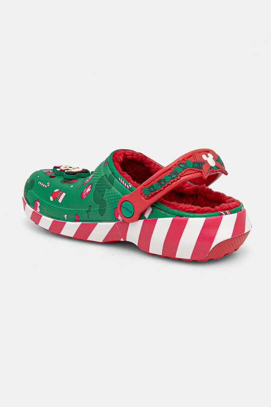 Obuwie Crocs kapcie Classic Mickey Xmas Lined Clog 210813.90H zielony