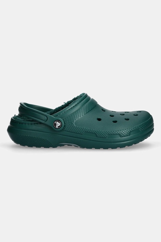 Crocs papuci de casă Classic Lined Clog 203591.302 verde AW24