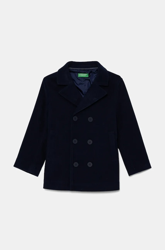 United Colors of Benetton cappotto con aggiunta di lana bambino/a non isolato blu navy 20PYCN056.G.Seasonal
