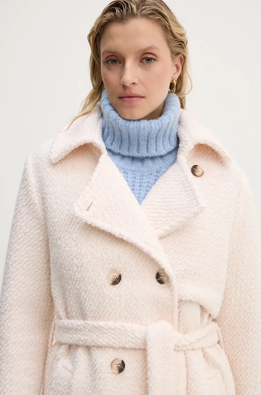 Bruuns Bazaar gyapjúkabát GazaniaBBCasay jacket BBW4068 bézs