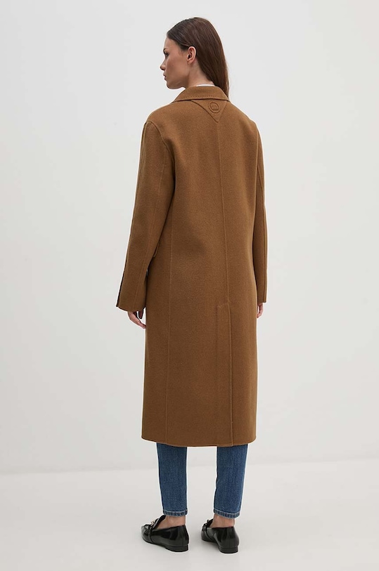 Îmbrăcăminte Tommy Hilfiger palton de lana WW0WW42621 maro