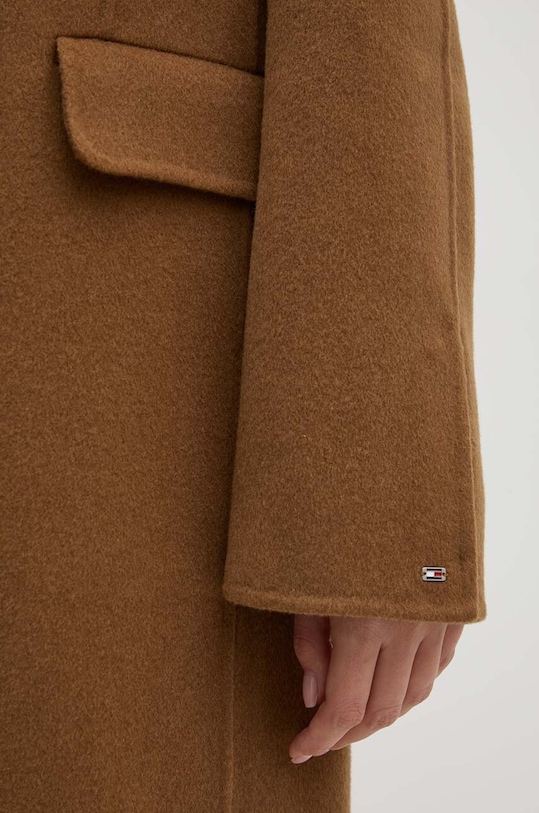 Tommy Hilfiger palton de lana WW0WW42621 maro