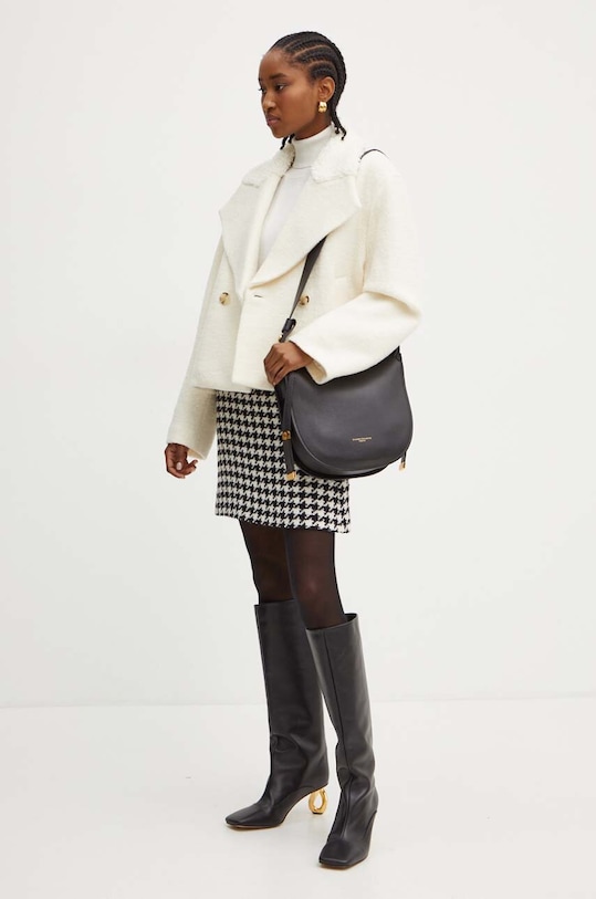 Vlněný kabát BOSS 50518488 béžová AW24