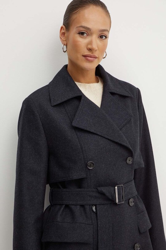 BOSS palton de lana 50518503 negru