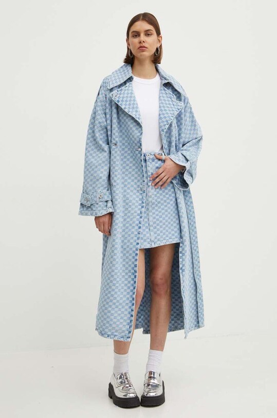 Rifľový kabát Hugo Blue 50519552 modrá AW24