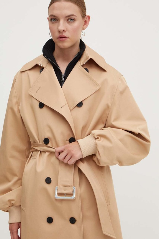 HUGO płaszcz bawełniany beżowy 50528968