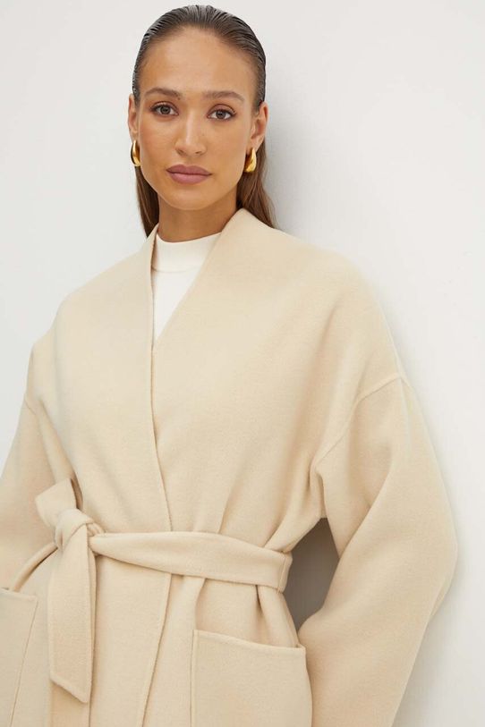 Weekend Max Mara palton de lana bej 2425016011600