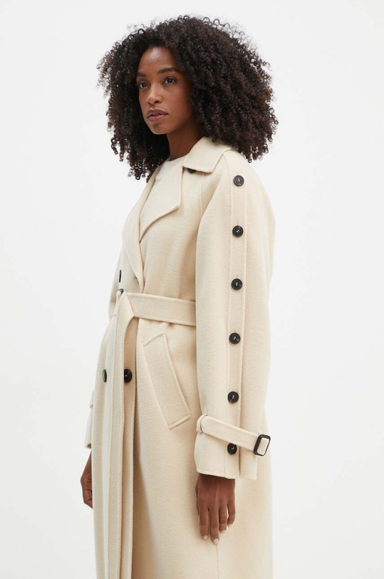 Vuneni kaput Weekend Max Mara bež 2425016021600
