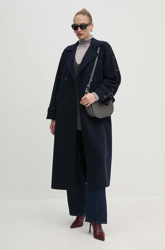 Vuneni kaput Weekend Max Mara 2425016021600 mornarsko plava AW24